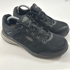 KEEN Utility Vista Energy Mens 11.5D Black Carbon Fiber Safety Toe Work Shoes EH